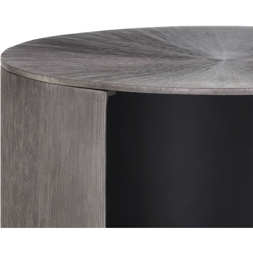 Siena 23 X 19 inch Gunmetal Night Stand